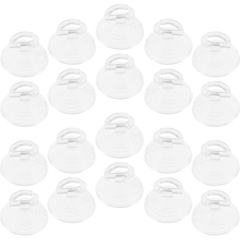 Ventouses Transparentes en PVC pour Pare-Brise Lot de 400 avec Boucle, Réutilisables et Résistantes aux Intempéries, pour Pare-Soleil Voiture et Fenêtres (1/5)