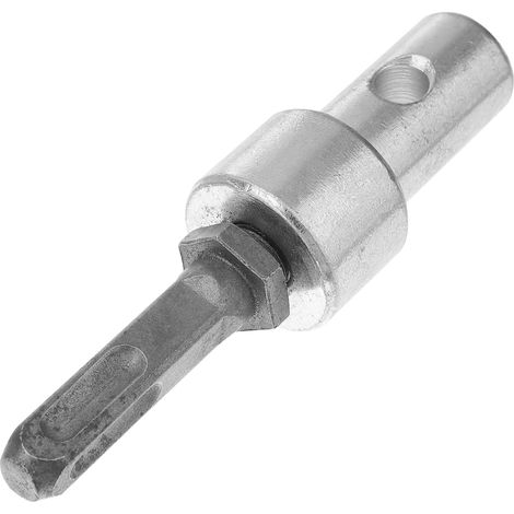 Adaptateur pour Tarière de Sol en Acier Argenté pour Perceuse Mandrin sans Clé, Raccord Foret, Accessoires pour Outils Rotatifs, Fiabilité Renforcée, Format 1 Pièce (1/5)