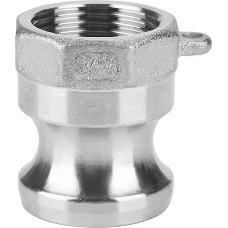 Stainless Steel DN20 3/4" A Trash Pump Adapter Male Camlock Fitting with Female Pipe Threads