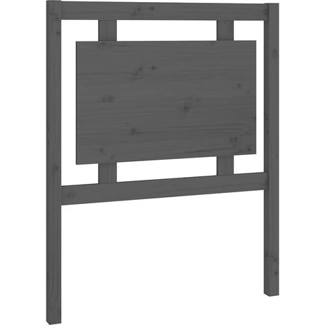 Maison Exclusive - Tête de lit Gris 80,5x4x100 cm Bois massif de pin (1/5)