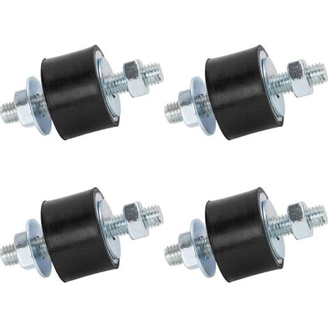Geräuschloser Auspuffblock, Gummibolzen, Dämpfer M8 30x20 mm, 4er-Pack, Antivibrationsisolator, Schwingungsdämpferhalterung für Mini-Split-Wärmepumpen, Luftkompressoren (1/5)