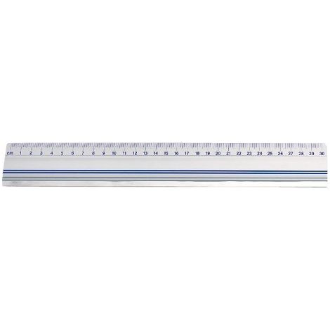 WEDO 0525430 RÈGLE DE COUPE AVEC PATIN ANTIDÉRAPANT 30 CM