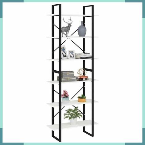 Armoire haute - 806543 - Blanc - Bois de pin massif - 80 x 30 x 210 cm (1/5)
