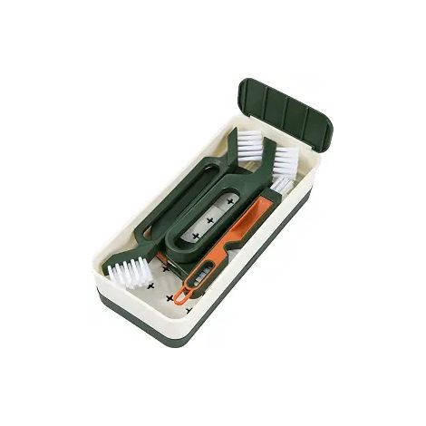 Filiyano-Brosse de nettoyage de joints 4 en 1, brosse à joints de carrelage avec manche, brosse rotative pour nettoyer toutes les surfaces de la (1/4)