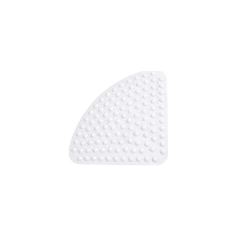 Duschmatten Douche antidérapant, tapis antidérapant, anti-bactérien, Anti-Moisissure,quart de cercle, les Angles, Badewannenmatten tapis de bain à Ventouses pour la Baignoire Douche 54 x 54 cm - Blanc (1/4)