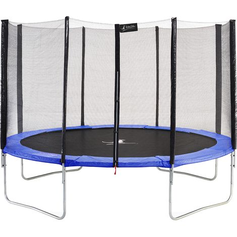 Trampoline KANGUI Bleu Ø 430 cm XXL Enfant Filet sécurité Extérieur CE NF EN71-14 (1/4)