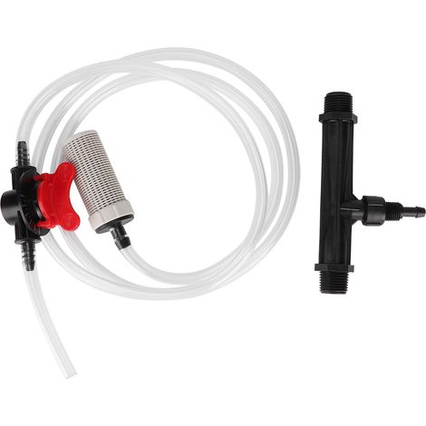 Injecteur d'engrais Venturi pour irrigation 1, kit avec tube d'aspiration et filtre, 5 niveaux réglables, installation parallèle facile (1/5)