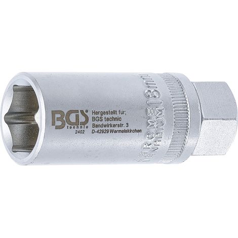 Bussola per candele esagonale 12,5 mm (1/2") 18 mm (1/4)