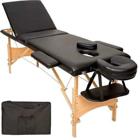 LETTINO MASSAGGIO MASSAGGI PER ESTETISTA FISIOTERAPIA 3 ZONE LEGNO E ACCIAIO 470 (1/5)