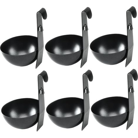 Coquetiers en métal pour pocher les œufs, 6 pièces, fournitures de cuisine suspendues pour une cuisson facile du petit déjeuner (1/5)
