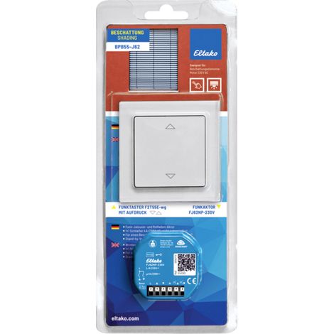 Eltako BPB55-J62 Blister-Pack senza fili Kit di controllo tapparelle Elemento di ombreggiatura Da incasso
