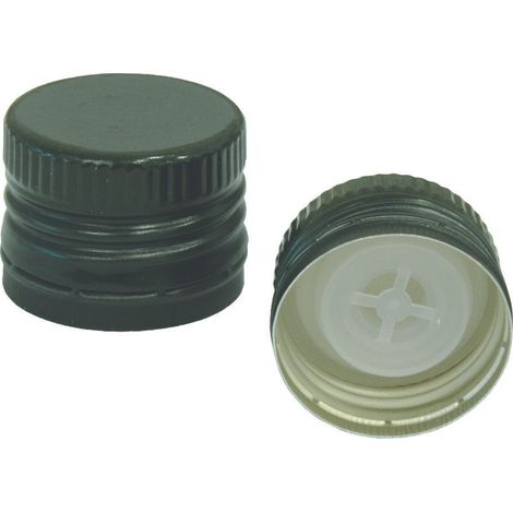TAPPO IN METALLO PER BOTTIGLIA MARASCA MM.31,5 CON VERSATORE- - mm.31,5x24h. - 100 pezzi
