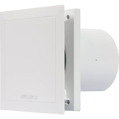 Airflow QT150VS Extractor con Control Velocidad Variable, 150 mm, Fabricado en Alemania, 35 dB, 6/10 W, 2 Velocidades, Hasta 72 l/s, QuietMark, Garantía 3 Años (1/4)