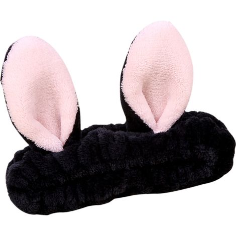 Diadema adorable para niñas, suave y elástica para el cabello, ideal para maquillarse, lavarse la cara, ducharse y para ir al spa. (1/5)