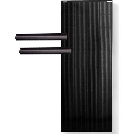 Pack BLUGY: panel solar 250 Wp y juego de soportes negros de montaje