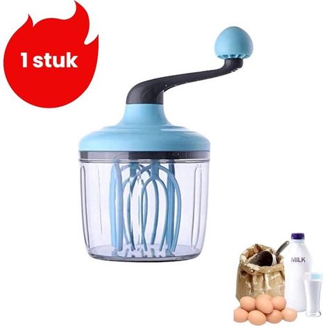 1 pezzo frusta a mano per panna montata frusta a mano per dolci blu (1/4)