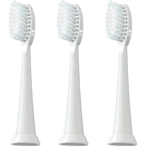 Tête De Brosse À Dents Électrique - Pour Brosses À Dents Soniques - 3 Pièces - Blanc (1/4)
