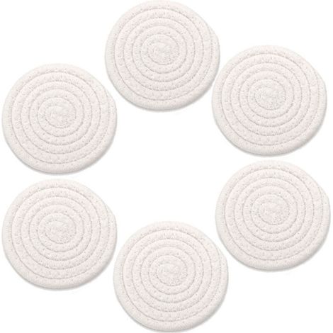 Bardusch-Lot de 6 dessous de plat isolants pour la maison, 11 cm, en corde de coton tissée... (1/5)