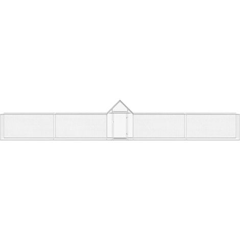 Poulailler  Cocotte 9 x 1 x 1,5 m Acier galvanisé CFW34295 (1/4)