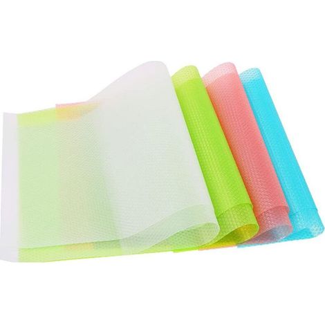 Tapis réfrigérateur antibactérien, antidérapant et anti-odeurs – 8 pièces lavables, découpables sur mesure, en mousse EVA résistante (1/5)