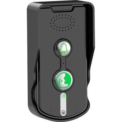 Sistema de intercomunicación inalámbrico para puertas, dos unidades, comunicación dúplex completo, alcance de 500 m, recargable, color negro, para hogar, oficina y seguridad. (1/5)