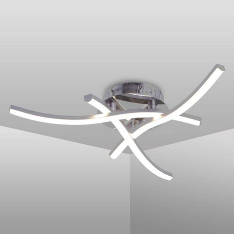 Suspension Luminaire en Forme de Vague, Lumière Blanche Neutre 4000K, LED Intégrées 18W 1600Lm, Lustre Moderne pour Le Restaurant de Salon de Chambre Coucher, 220V (1/5)