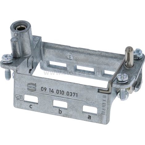 HARTING Han Gelenkrahmen plus (F), Baugröße 10B Buchse, für 3 Module Querschnitt PE 1mm² - 2,5mm² / 4mm² - 10mm² Temperaturbereich -40°C bis 125°C - 1 Stück (1/3)