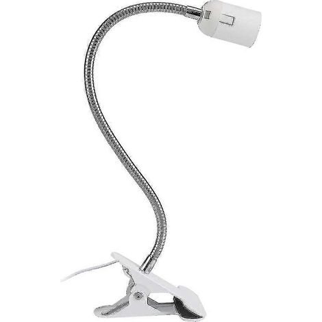 Socle de lampe de table LED, douille col de cygne de 400 mm, rotation à 360°, culot E27 pour éclairage idéal pour le tatouage, la lecture, le maquillage, la lecture nocturne ou le jardinage. (1/5)