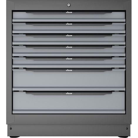 VIGOR Schubladen-Unterschrank, 7 Schubladen, 861 mm (1/5)