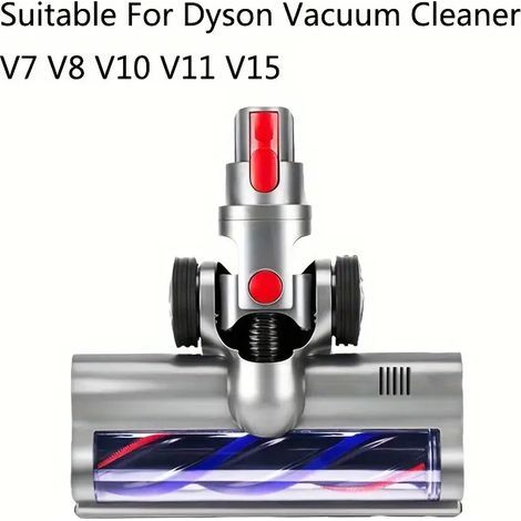 1 pièce, compatible avec les aspirateurs Dyson modèles V7, V8, V10, V11 et V15, brosses électriques pour sols, poils, brosses de nettoyage pour carrelage et moquette, accessoires pour aspirateur