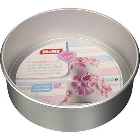 Ibili Stampo per torta extra alto argento 30 cm diametro (1/2)