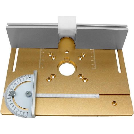Plaques de plateau de fraisage en alliage d'aluminium pour machines à bois, plaquettes indexables, machines à découper et à graver – lot de 3 – or