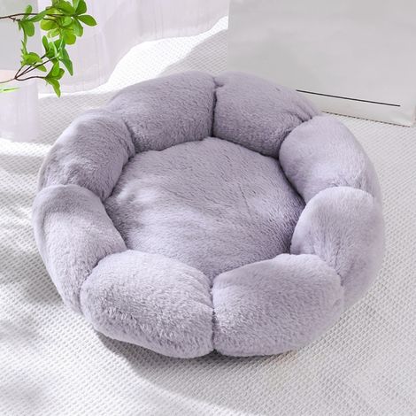 Panier moelleux pour grands chats, coussin moelleux pour chat, panier antidérapant en forme de donut pour chats domestiques et petits chiens (1/5)
