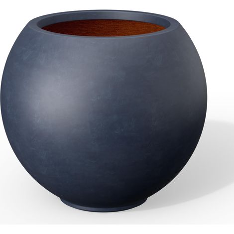 Kante Jardinière Ronde en béton, Anthracite, 27,9 cm de diamètre x 23,9 cm de Hauteur (1/5)