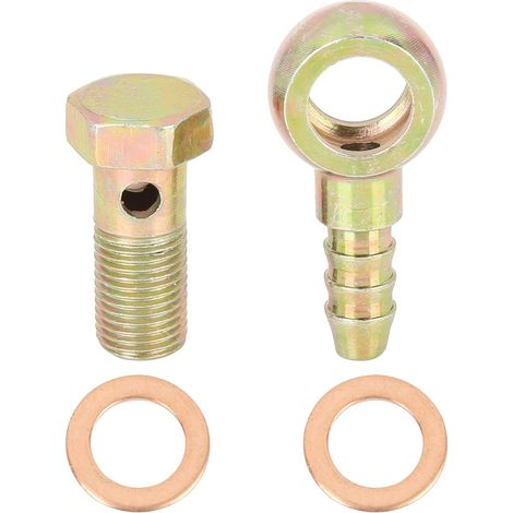 Raccord Banjo 10mm 1 Jeu pour Freinage Et Carburant en Métal (1/5)