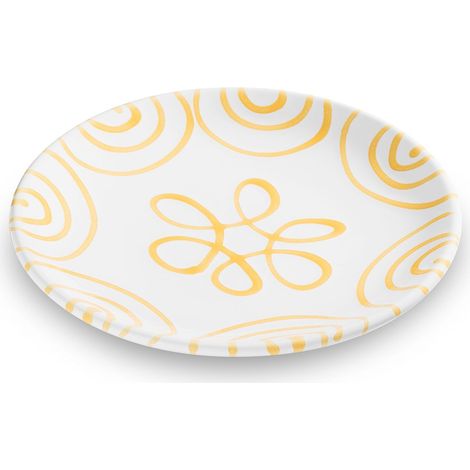 Gmundner Keramik Gelbgeflammt, Assiette à dessert Cup (Ø 20cm) (1/2)