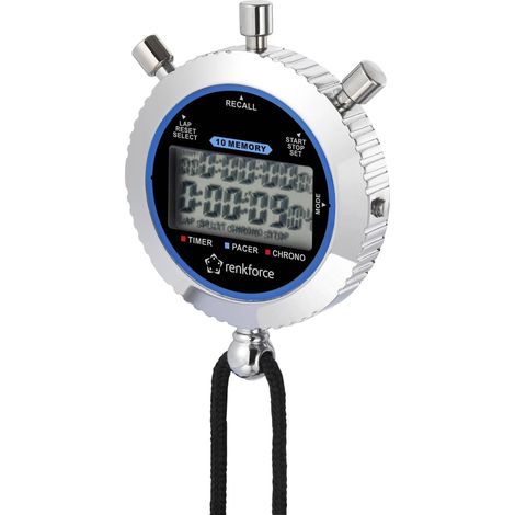 Renkforce RF-SW-200 Chronomètre numérique argent (1/4)