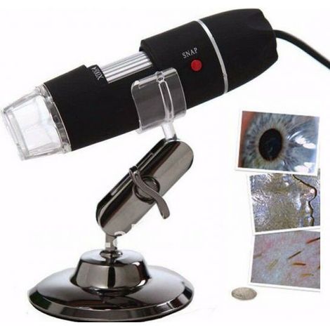 MICROSCOPIO DIGITALE USB 50X - 500X PC NOTEBOOK FOTO E VIDEO 8 LED 2.0MPX