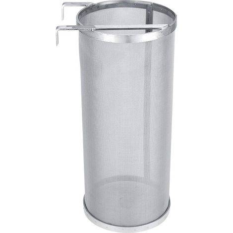 Filtre de Maille de Houblon de Brassage de Bière d'acier Inoxydable de 300 Microns Réutilisable Brew de Bière Filtre Filtre à Tamis de Bouilloire avec Crochet (6  14 pouces) (1/5)