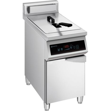 Friteuse induction 30 litres sur coffre 2 portes 400x900x860 mm - VIRTUS