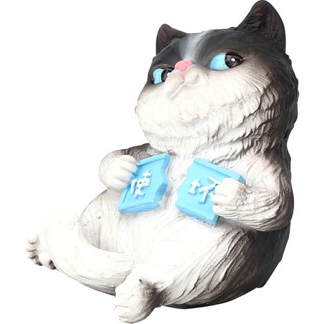 Petite figurine chat résine synthétique décor miniature cadeau gâteau voiture (1/5)