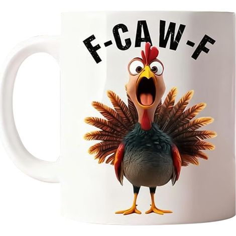 Mug à Café Décor Poulet 350ML Céramique Thème Fermier Mugs à Café Style Ferme pour Halloween, Noël, Anniversaire, Automne, Fête, Maison, Cuisine, Femmes, Hommes, Collègues, (1/5)