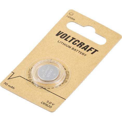 VOLTCRAFT Knopfzelle CR1620 3 V 1 St. 70 mAh Lithium LM1620 (1/4)