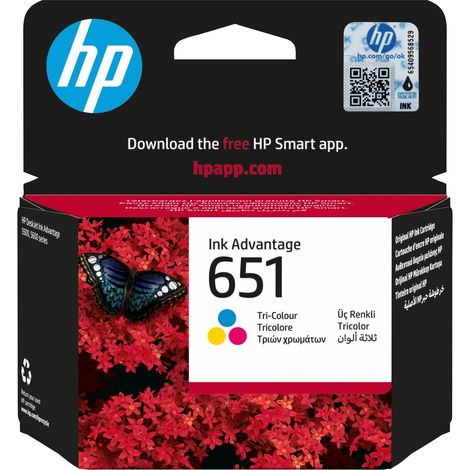 HP 651 Tri-color Original Ink Advantage Cartridge