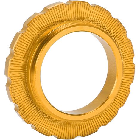 MEIJUN Bague de verrouillage Centerlock pour moyeu de roue de vélo VTT, axe de barillet, bague de fixation de disque de rotor, or (1/5)