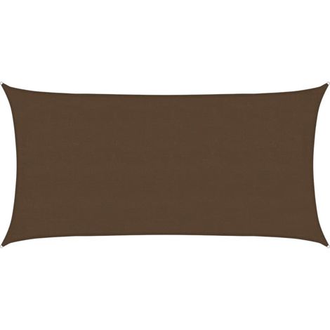 Sunshade Sail 160 g/m² Brown 4x7 m HDPE vidaXL