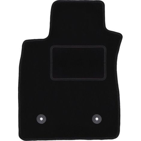 Tapis de sol conducteur en velours noir pour Renault Clio IV Grandtour, break, berline (2013-) – Ajustement précis – Protection contre salissures et humidité (1/5)