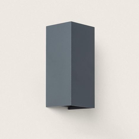 LED-Wandleuchte Aussen 10W Aluminium Doppelseitige Beleuchtung CCT Wählbarr Oscilum Square Anthrazit (1/4)