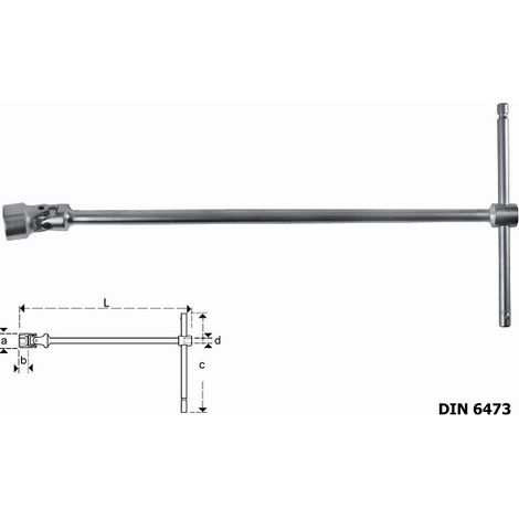 CHIAVE A T CON SNODO MAURER PLUS MM 11 - CF. SU PLACCHETTA