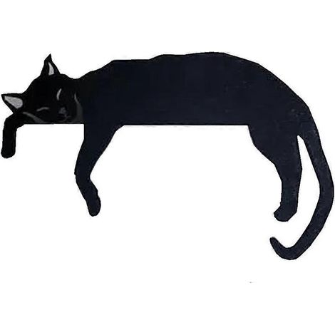Niedlicher Katzen-Türrahmen aus Metall, Eckdekoration D--